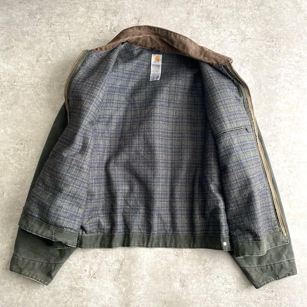 極上 00s カーハート デトロイト ジャケット 4XL モス MOS