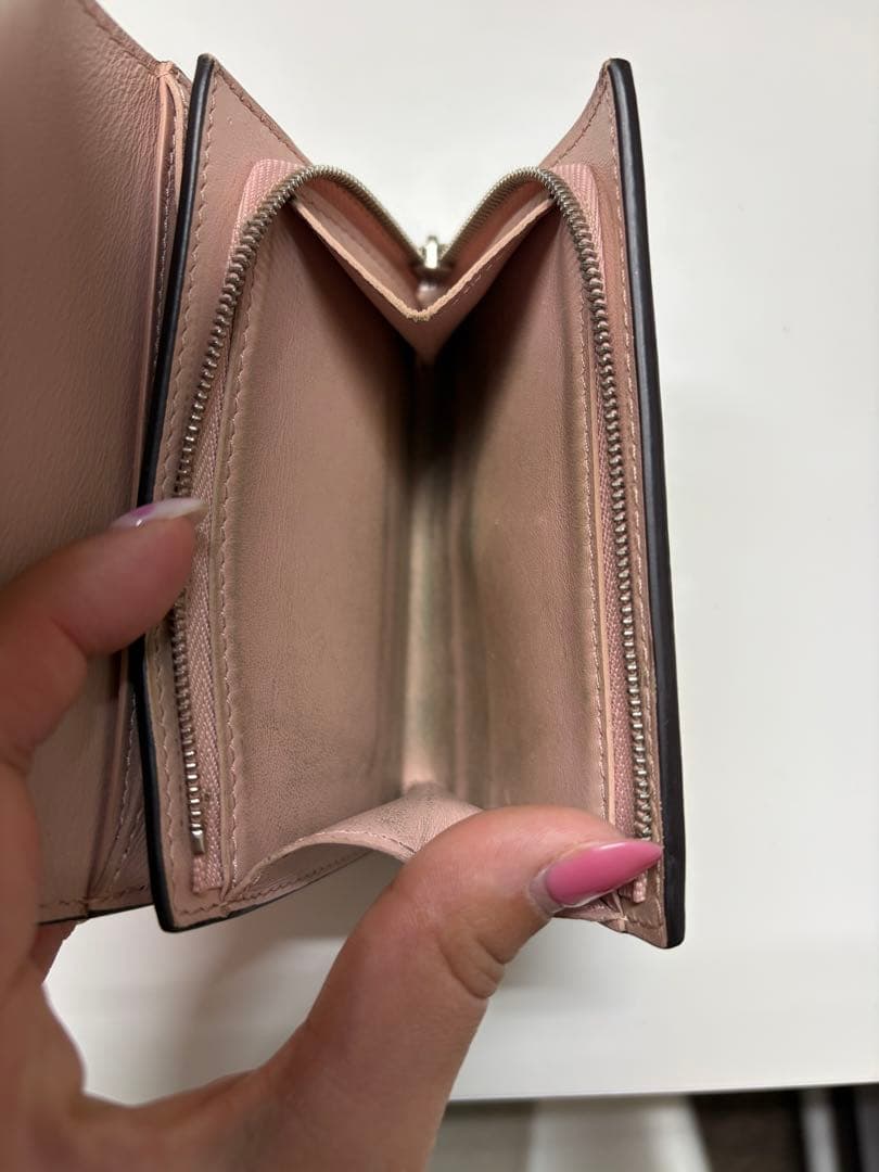 Louis Vuitton ピンク 三つ折り財布