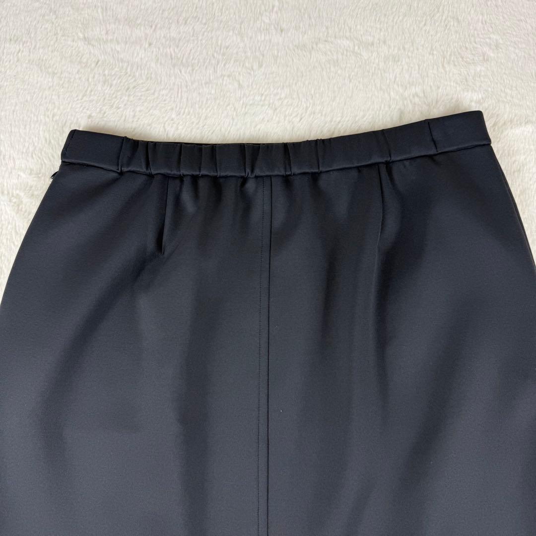 美品　アンタイトル　ロングスカート　タイト　大きいサイズ　44 グレー　スリット