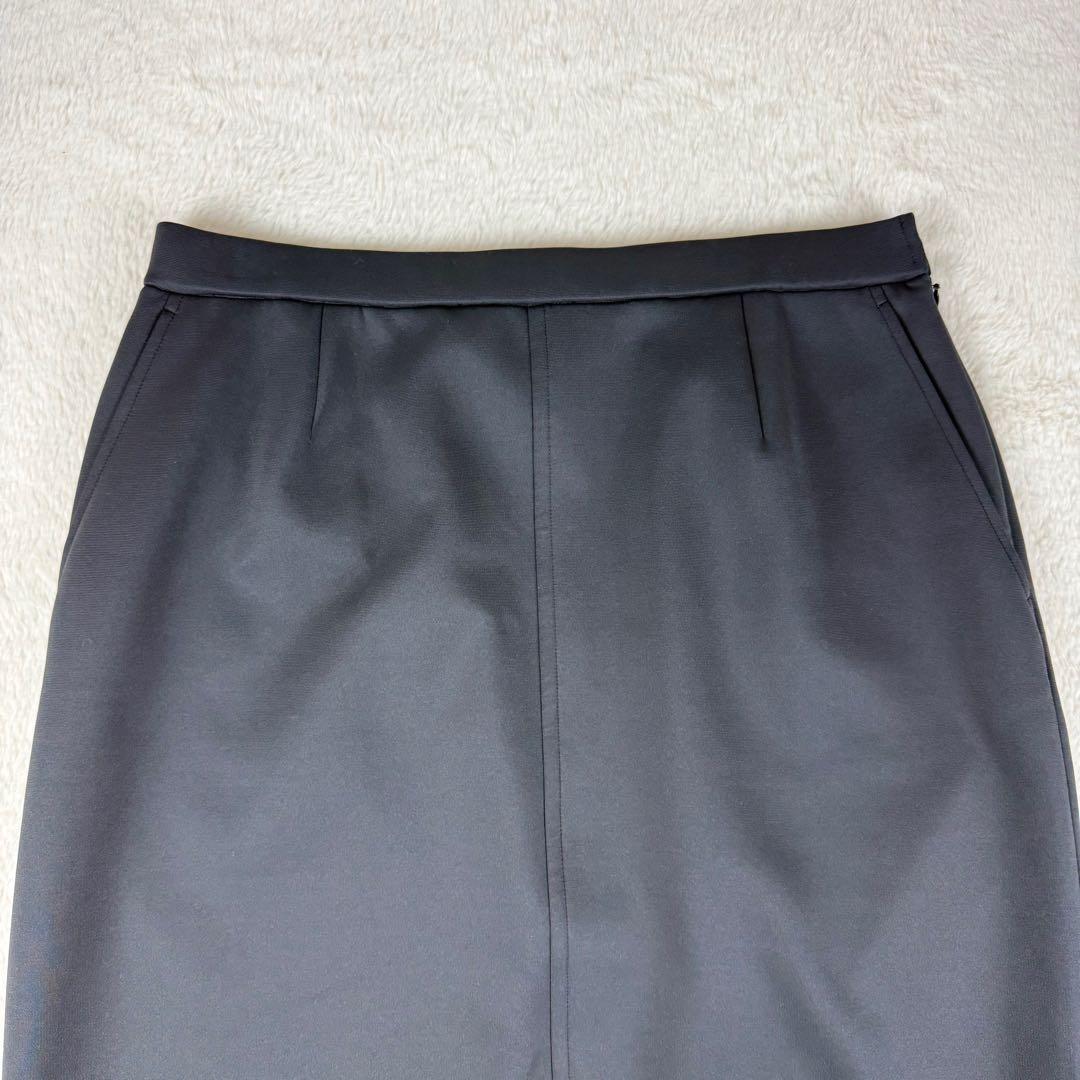 美品　アンタイトル　ロングスカート　タイト　大きいサイズ　44 グレー　スリット