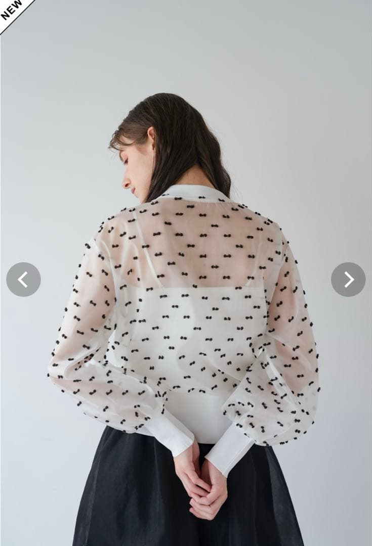 トマトさん専用conforobe リボンモチーフシアーカーディガン