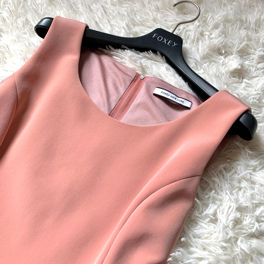 美品✨人気 希少色 フォクシー ロザリンド ワンピース フィットアンドフレア