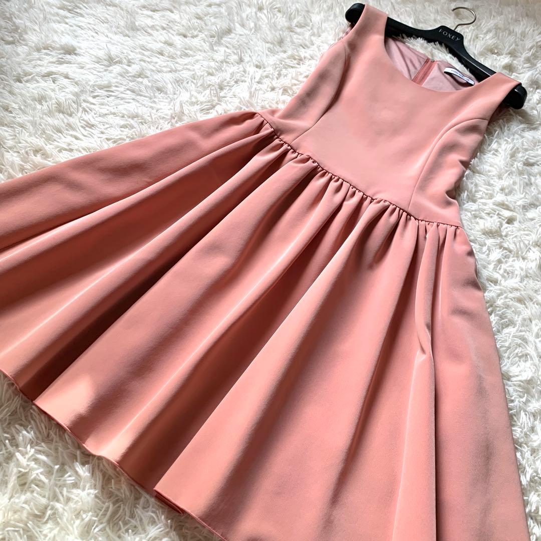 美品✨人気 希少色 フォクシー ロザリンド ワンピース フィットアンドフレア