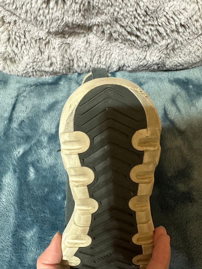 ベス 　SOREL グリーン ファー付きハイカットブーツ