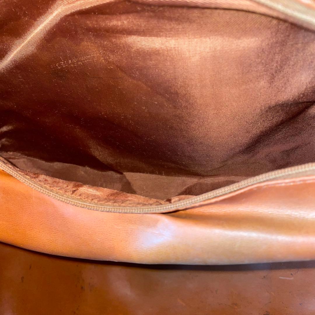 【美品】 BALLY バリー ボストンバッグ ロゴ金具 総柄 ブラック×ブラウン