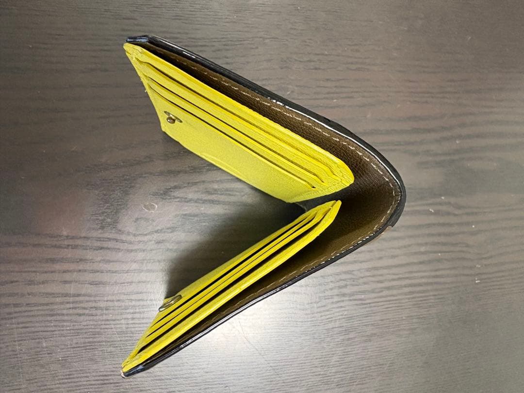 ラルコバレーノ　スマートカードウォレット　GRAY*YELLOW