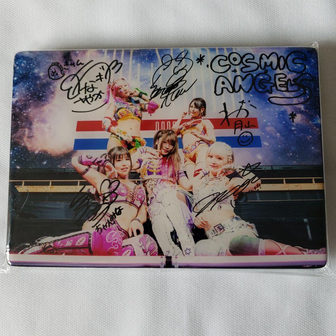女子プロレス スターダム COSMIC ANGELS サイン入りミニパネル