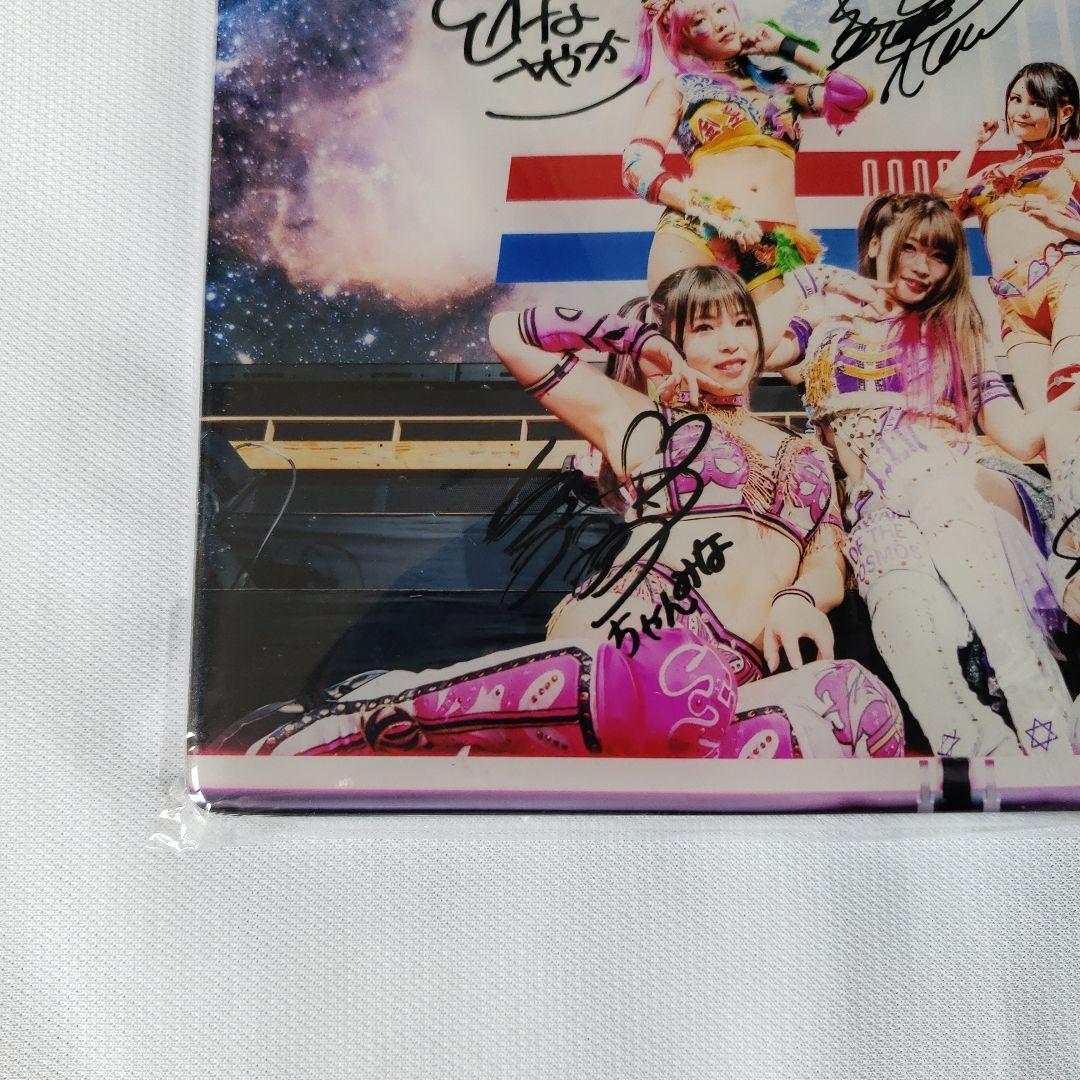 女子プロレス スターダム COSMIC ANGELS サイン入りミニパネル