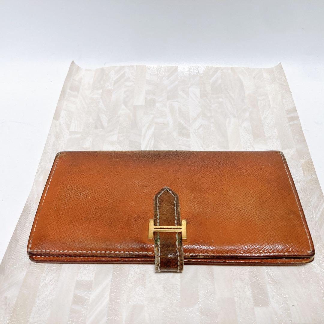 HERMES エルメス　べアンクラシック　折り財布　ブラウン　正規品　送料無料