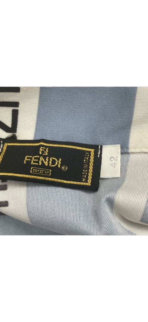 美品 FENDI フェンディ ロゴ Tシャツ 半袖 サイズ42　ポロシャツ 半袖