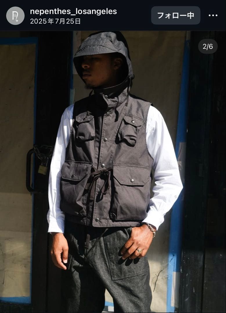 トップス ENGINEERED GARMENTS Field Vest 2025AW