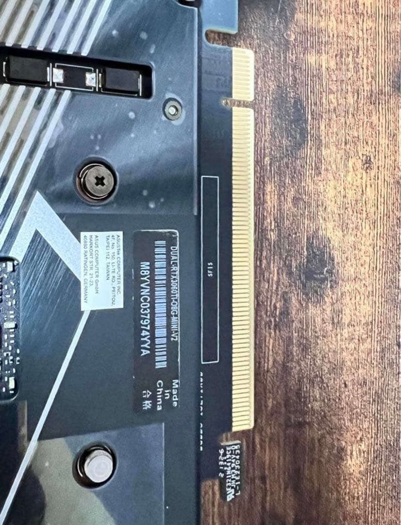 グラフィックボード・グラボ・ビデオカード ASUS DUAL RTX3060TI O8G MINI V2