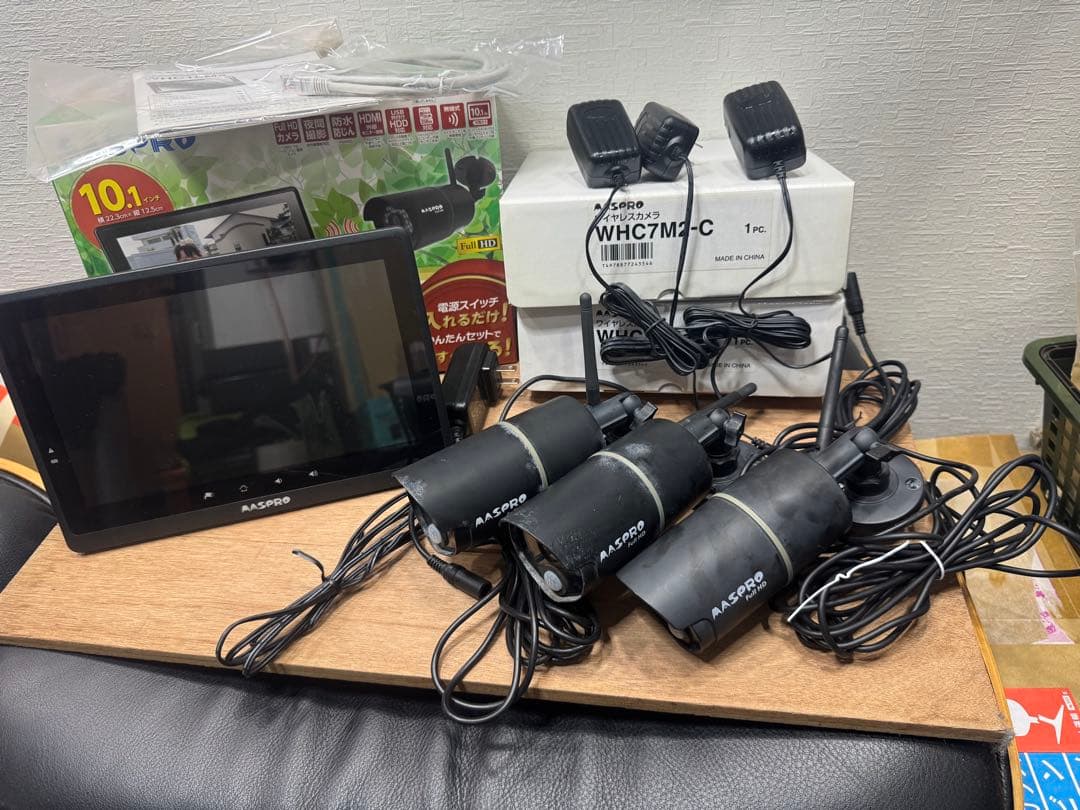 wiff無しでOK マスプロ電工防犯カメラ３台 WHC10M2 (リコール対象外