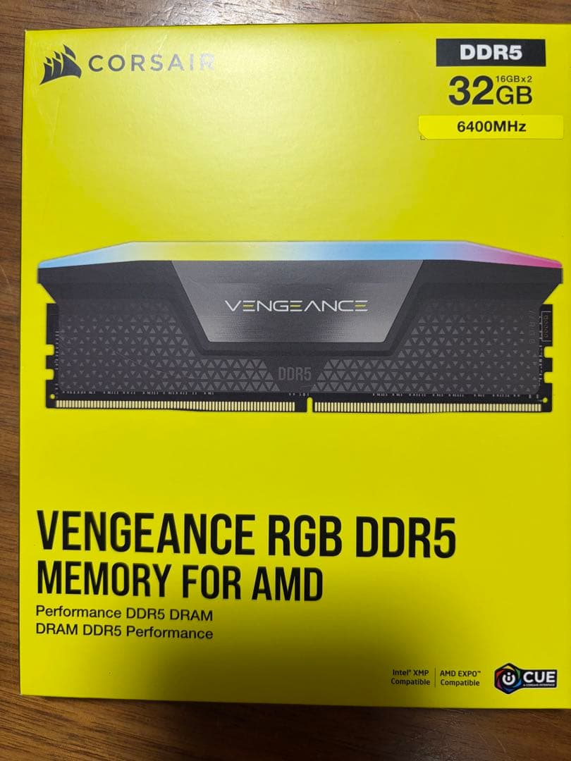 【新品・未使用】CORSAIR RGB DDR5 32GB 6400MHz