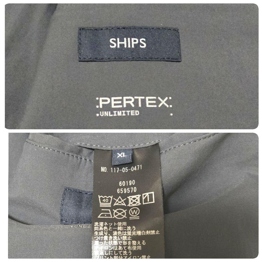 SHIPS XL テーラードジャケット SOLOTEX ストレッチ 洗える