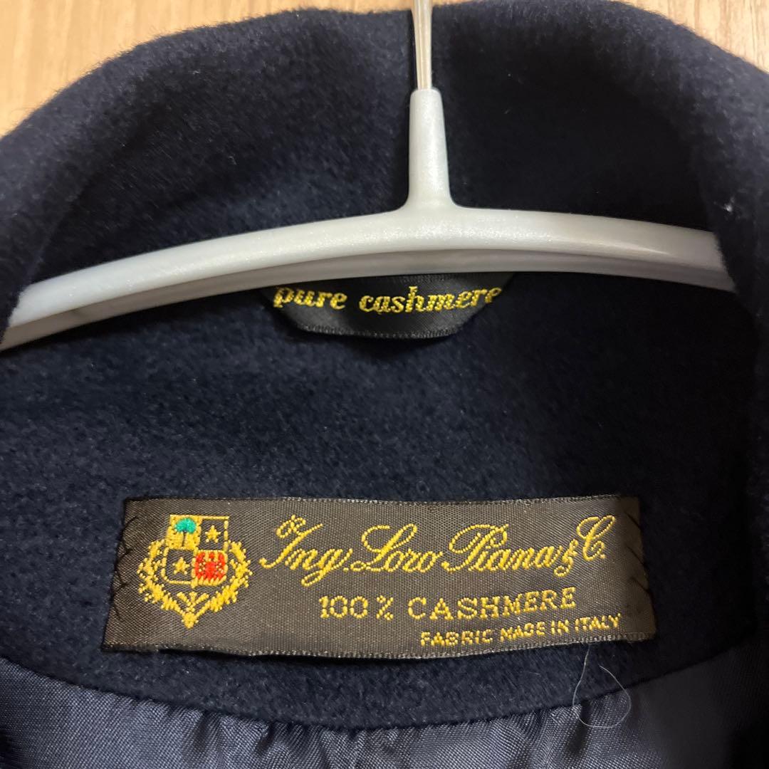 Loro Piana ロロピアーナ カシミヤ100% チェスターコート　濃紺