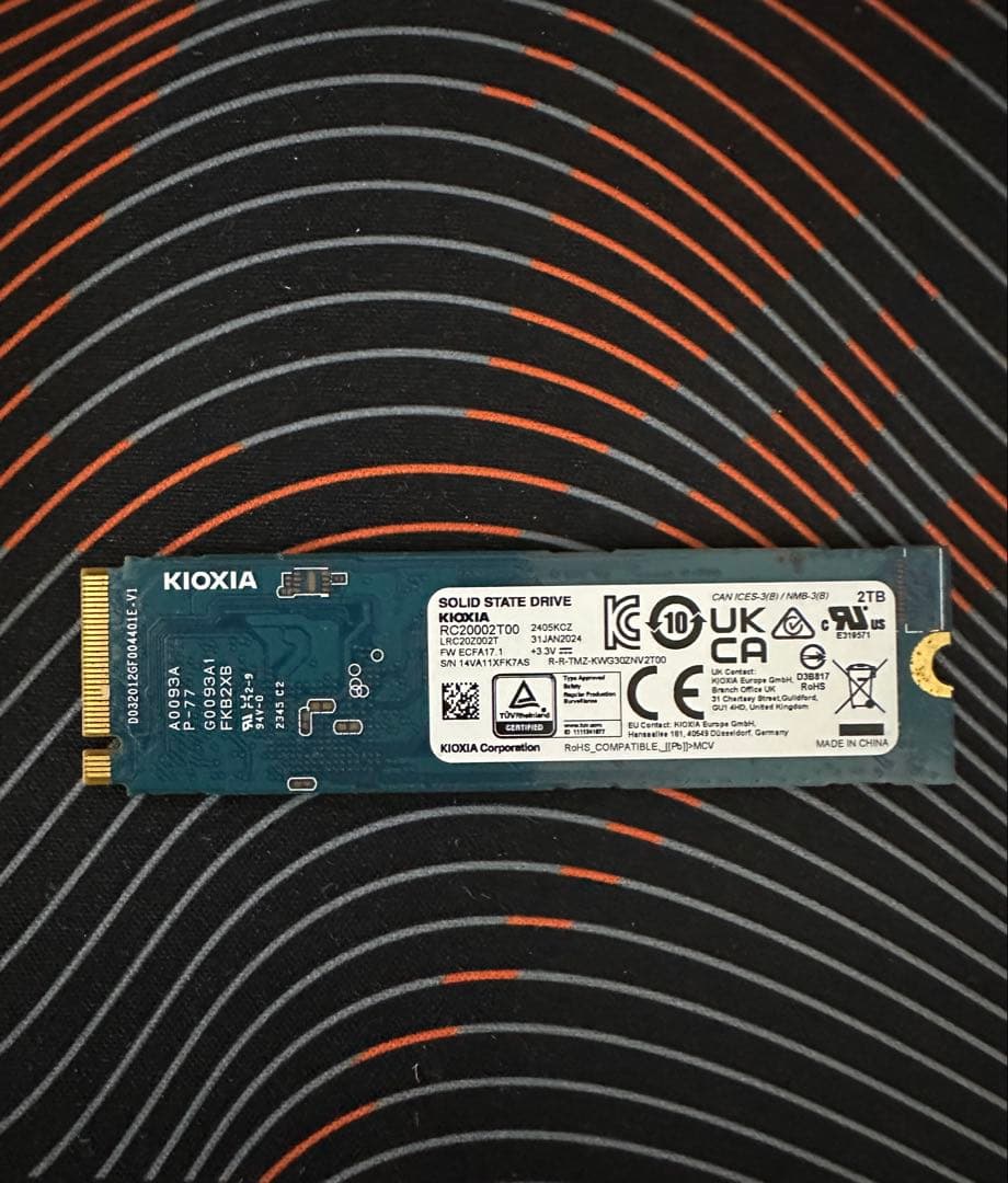 KIOXIA キオクシア EXCERIA G2 2TB NVMe SSD