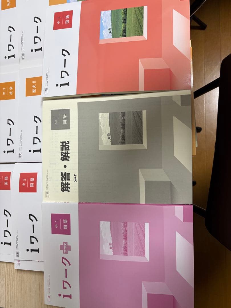 iワーク 国語 中1中2中3 歴史I歴史Ⅱ社会3 地理I 地理Ⅱ 計8冊