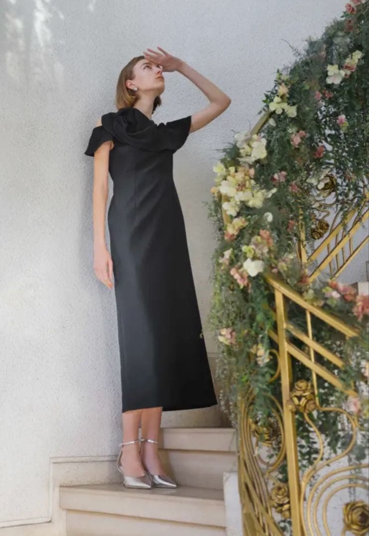 CELFORD 桂由美 ローズドレス ブラック36 完売yumi katsura