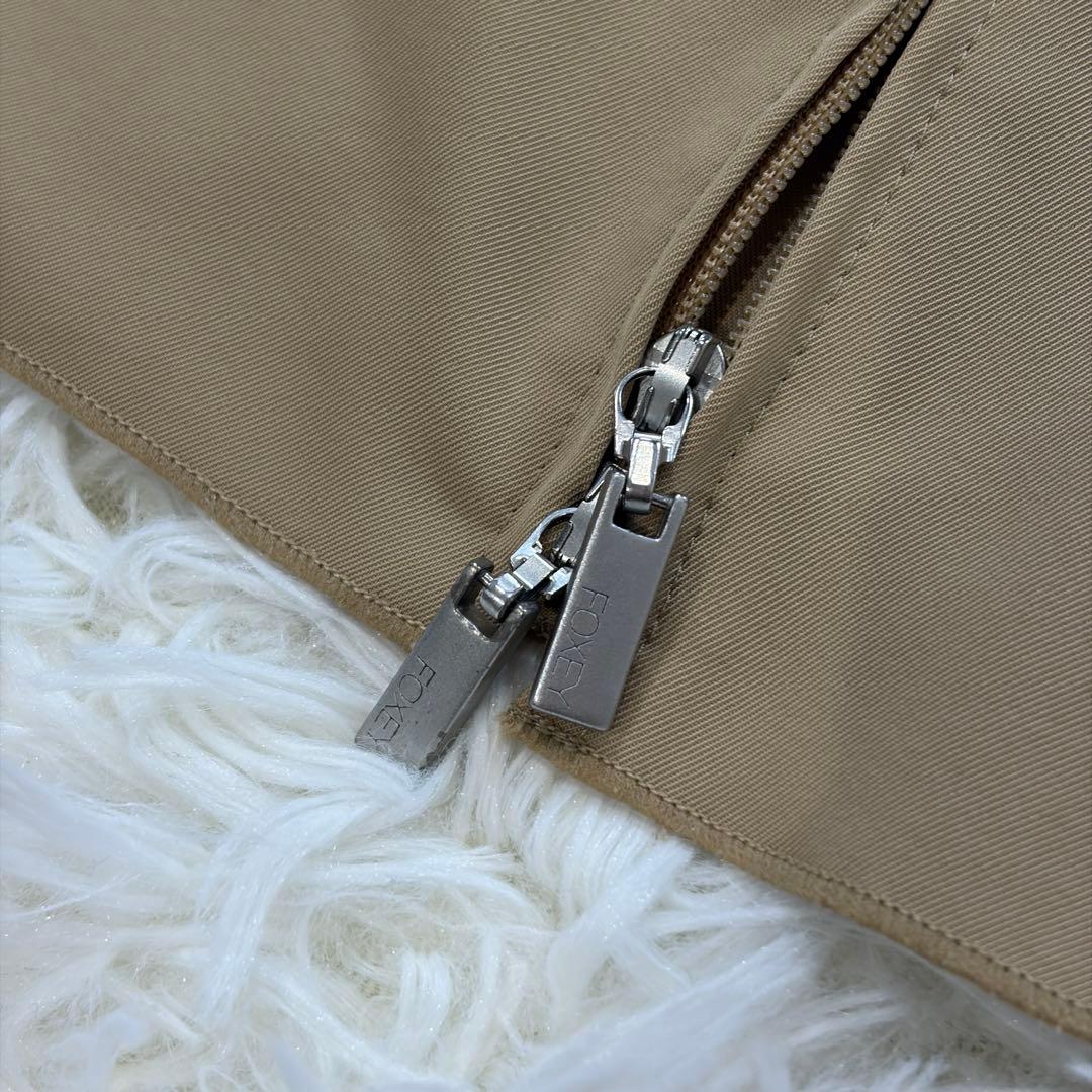 【美品】フォクシーニューヨーク ロング Aライン ノースリーブワンピース 38