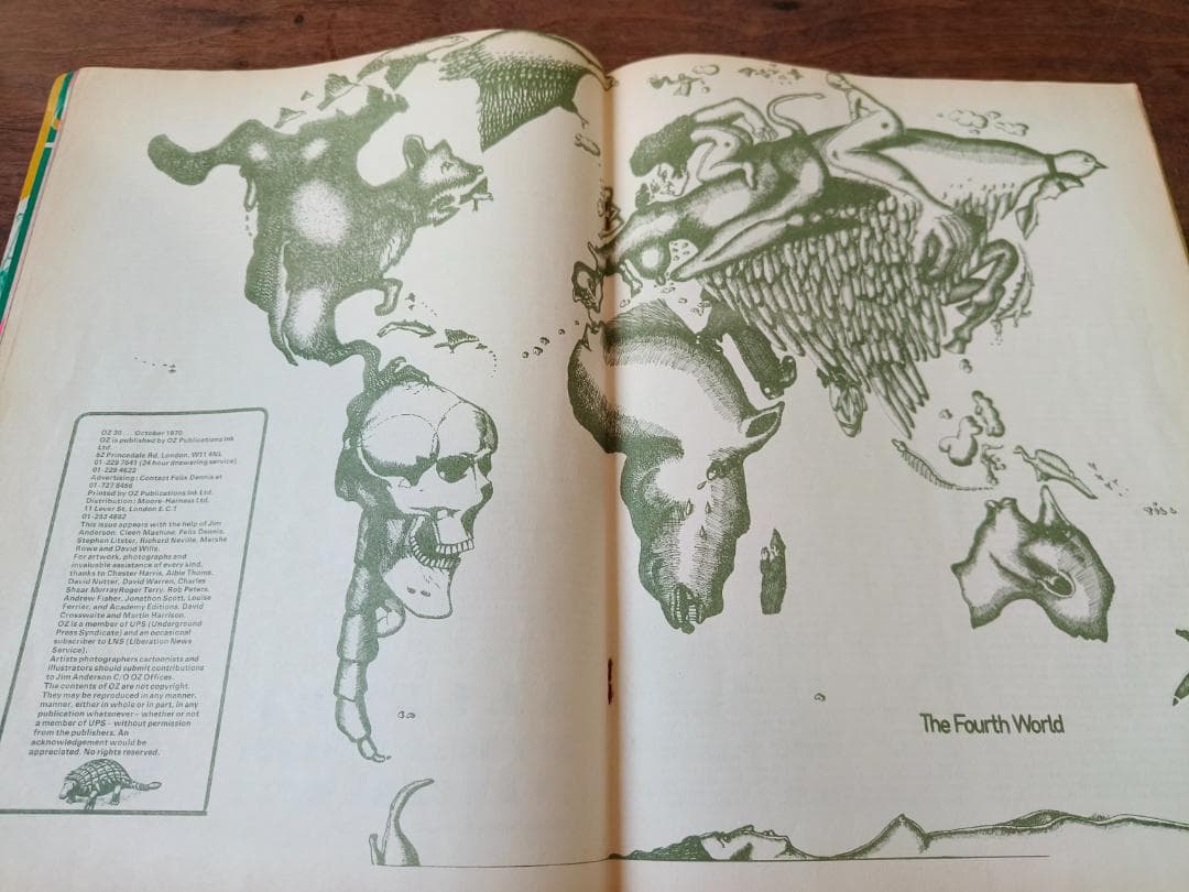 oz magazine 1970 No30 オズマガジン　ジミヘン ポスター付
