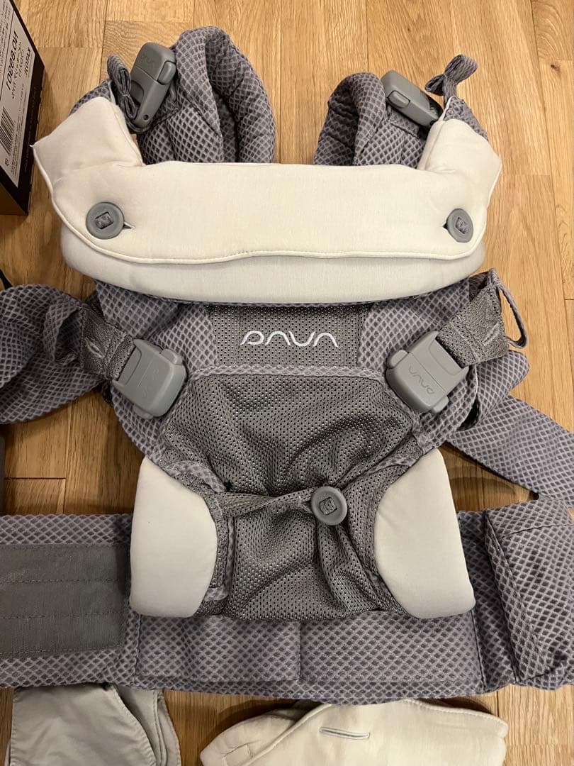 【美品】NUNA cudl カドル frost（グレー）　抱っこ紐