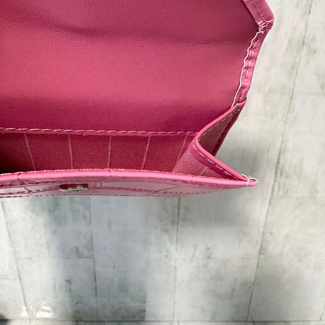 Vivienne Westwood 3つ折り財布 / クロコ型押しピンク