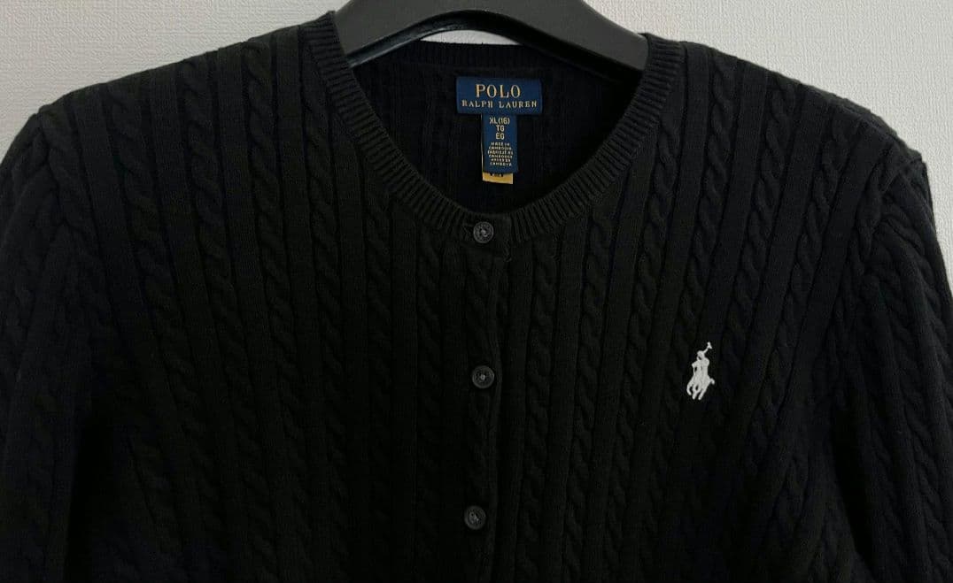 【週末価格】polo ralph lauren カーディガン　黒　長袖