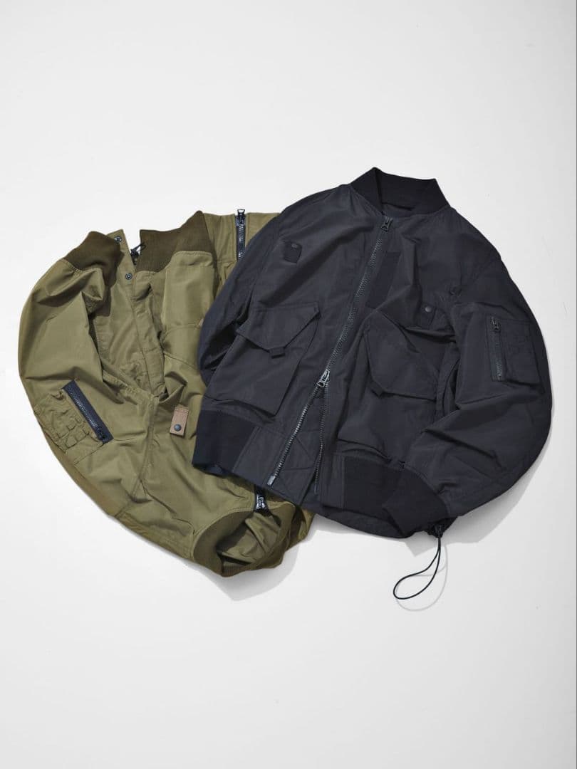 【24ss美品】Sacai サカイ MA-1 Taffeta Blouson