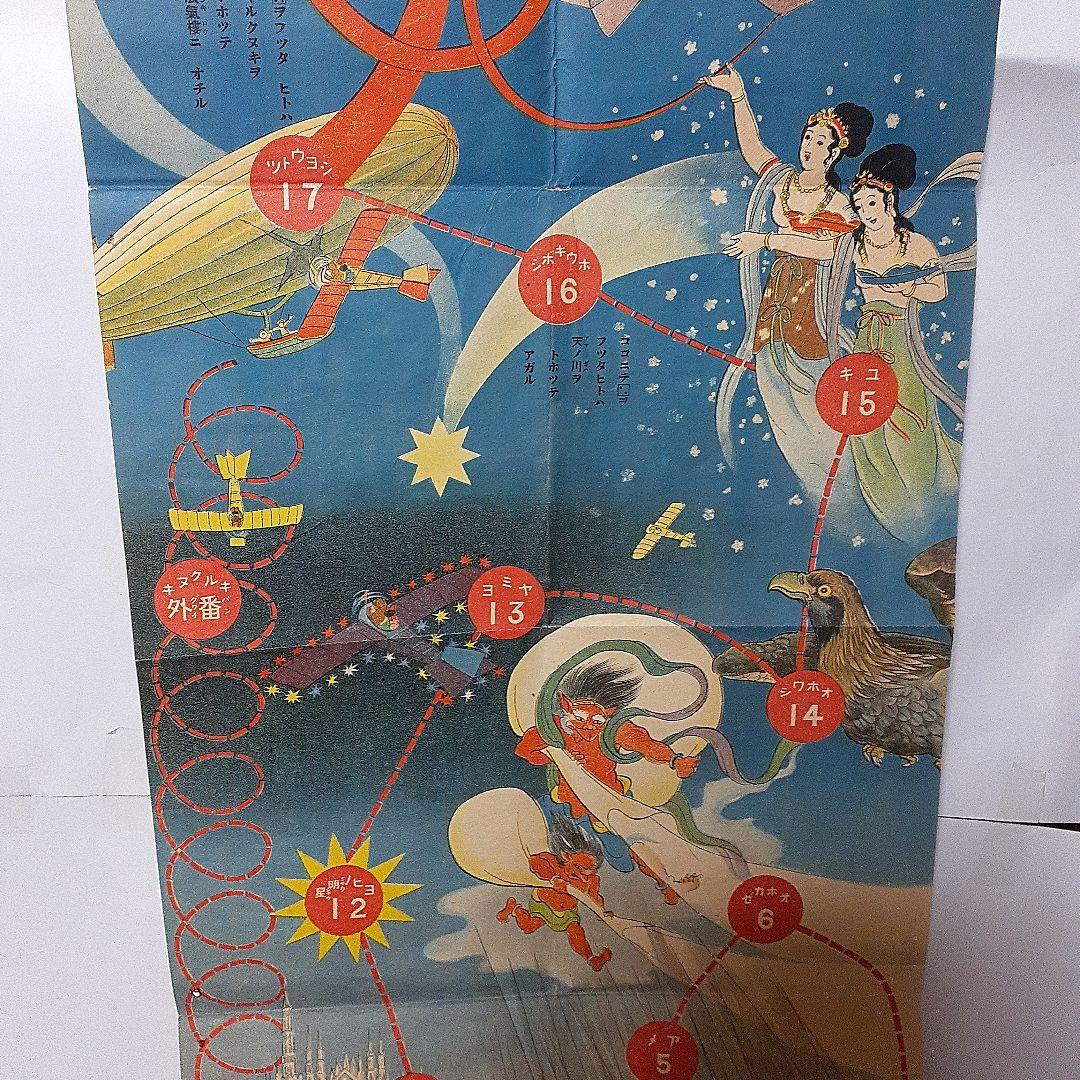 玩具　空中旅行双六　大正時代