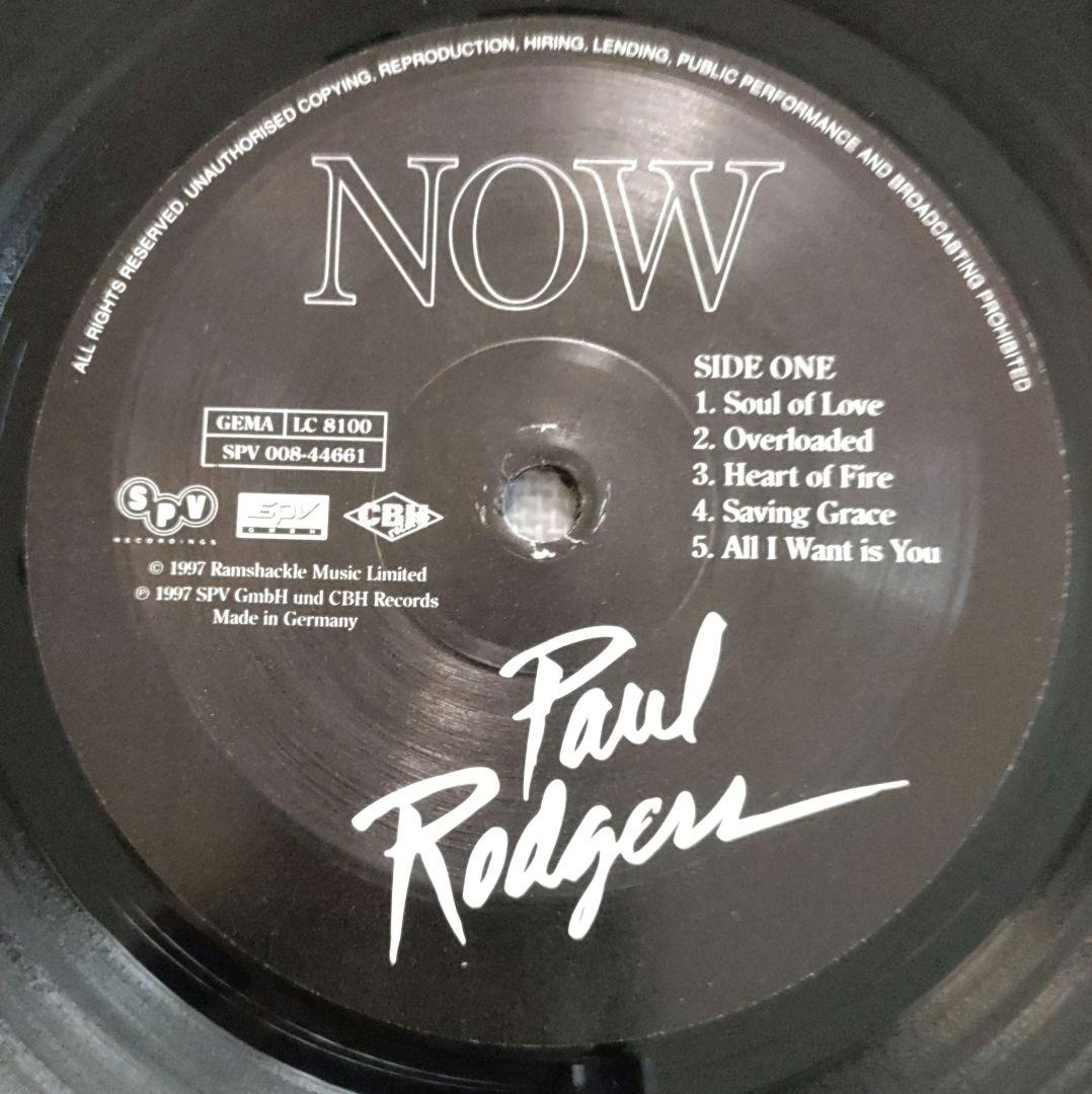 ☕Paul Rodgers ボールロジャース NOW レコード