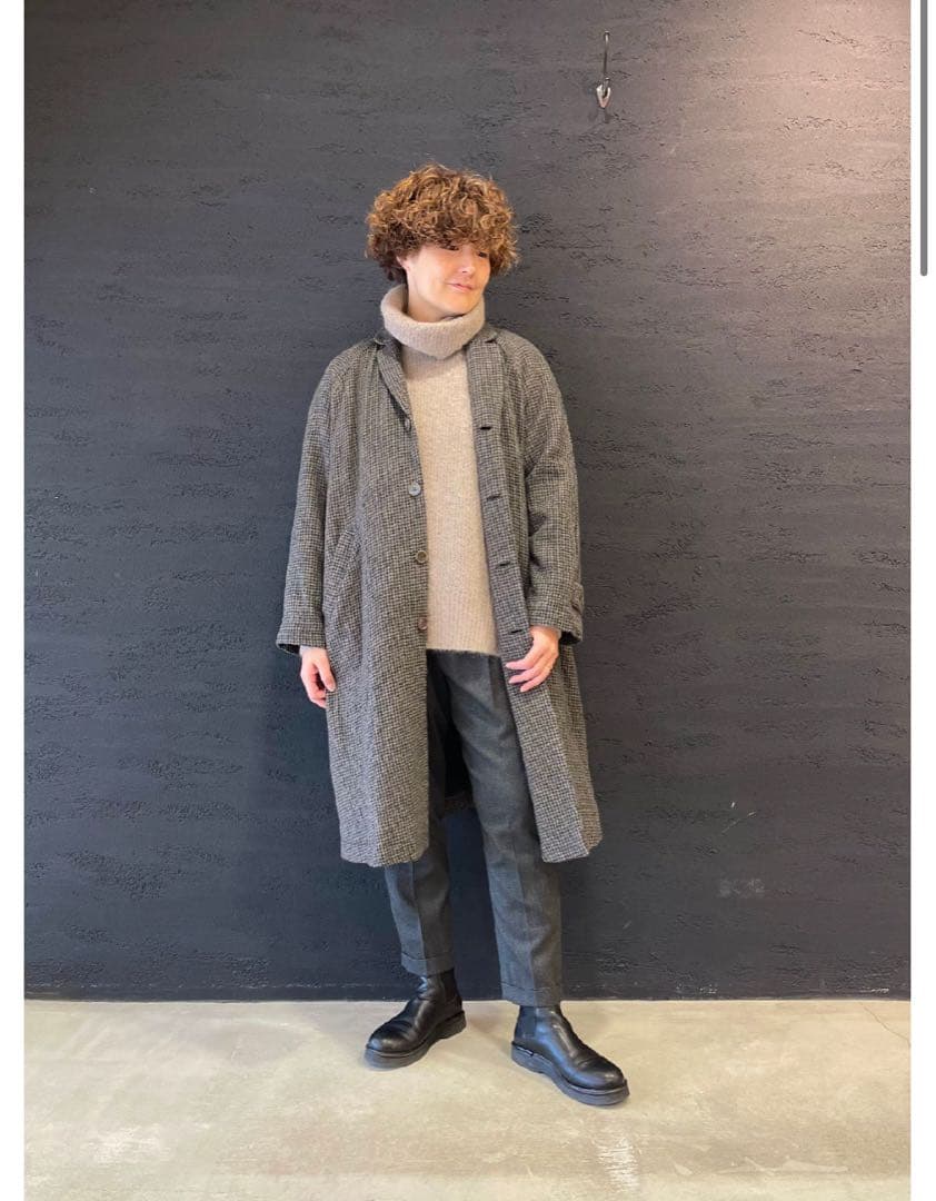 【pas de calais】ガーゼタンブラー千鳥柄コート✴︎ベージュ✴︎新品