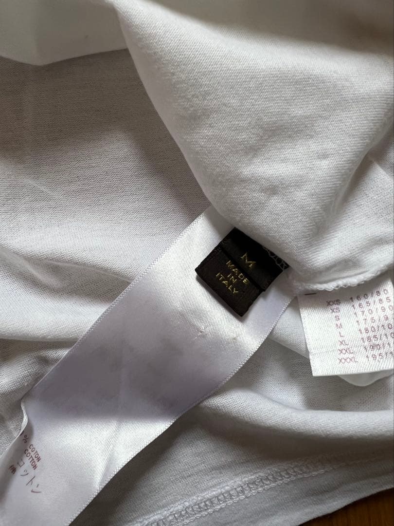 Louis Vuitton ホワイト Vネック Tシャツ M