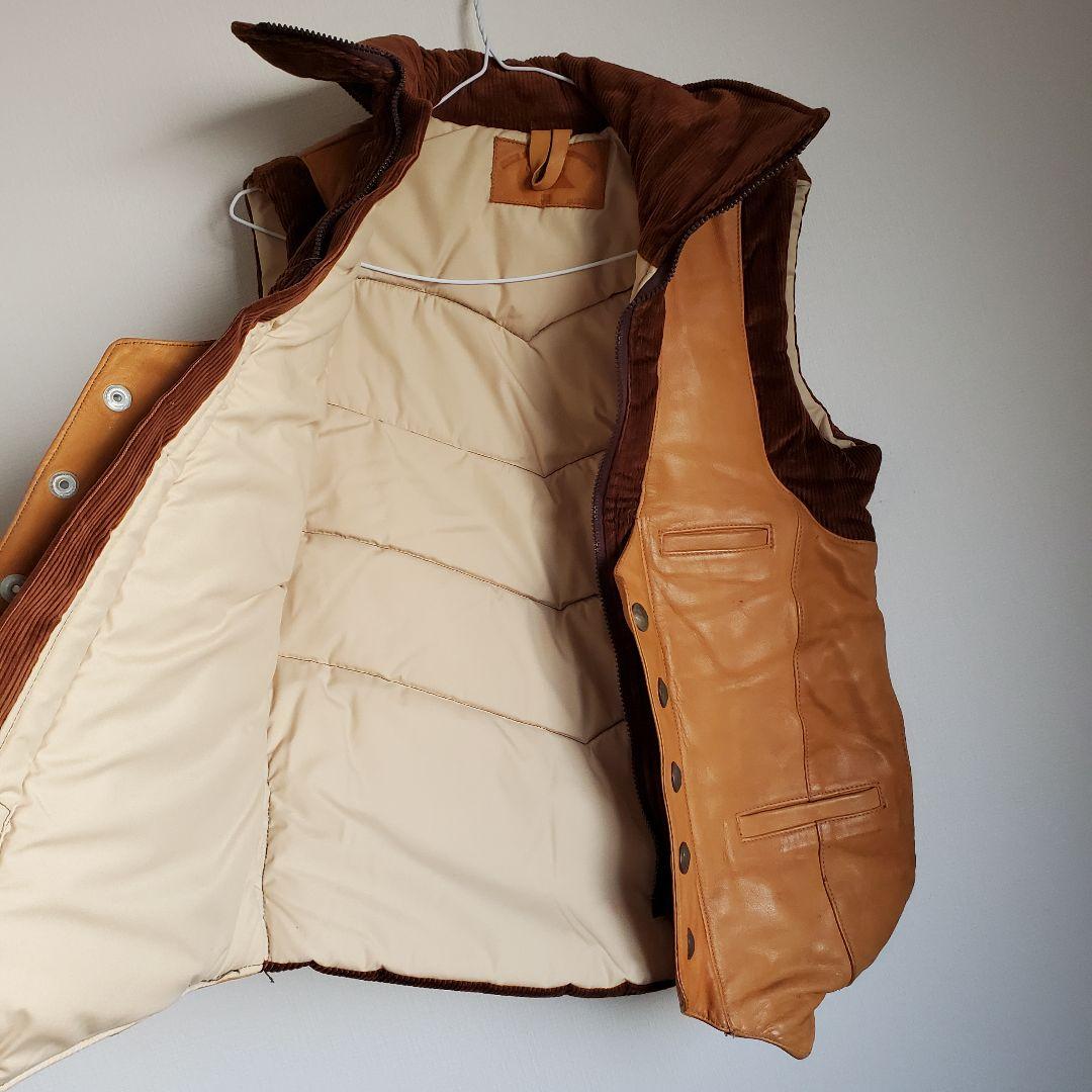 極美品 70s STORM MOUNTAIN SPORTSWEAR レザーベスト