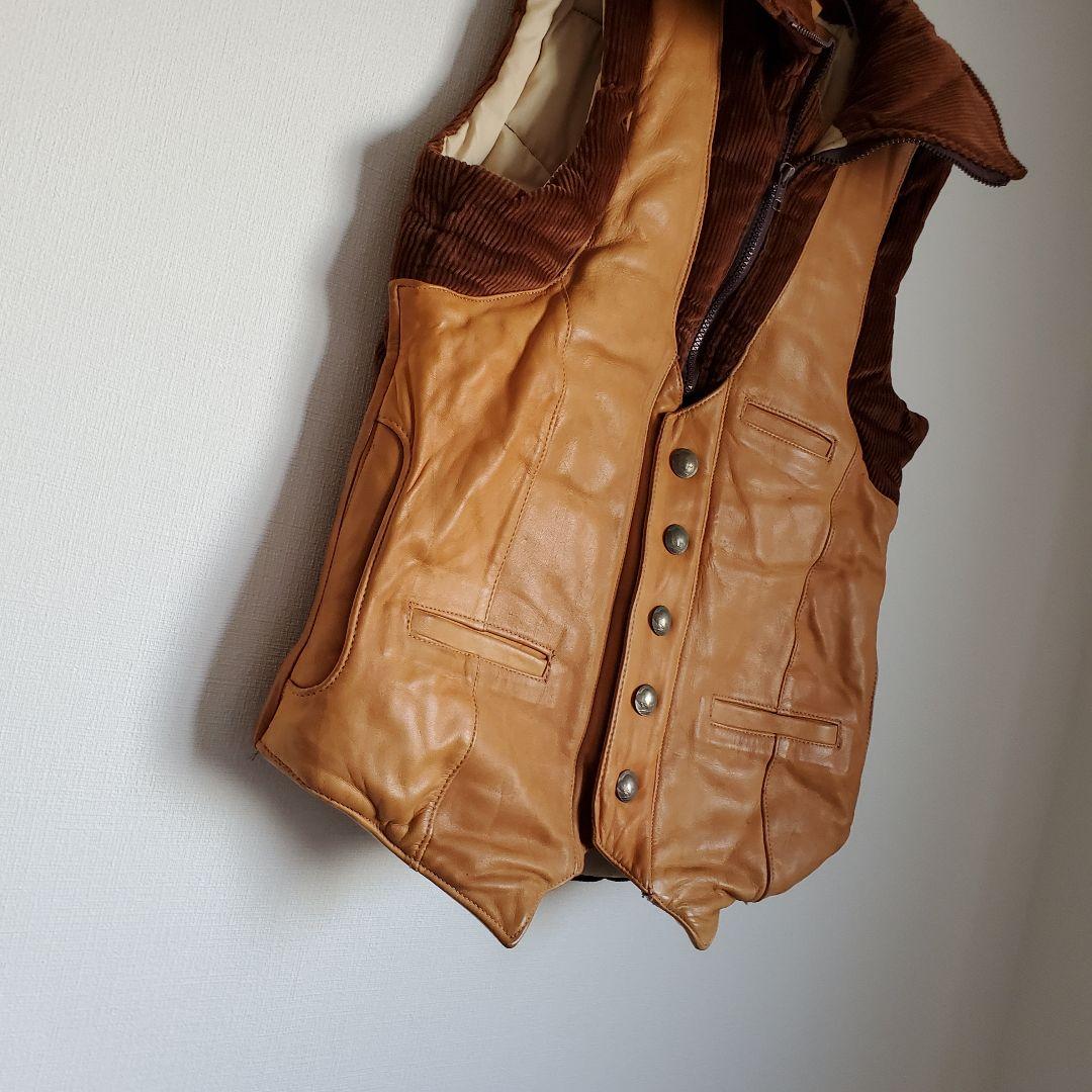 極美品 70s STORM MOUNTAIN SPORTSWEAR レザーベスト