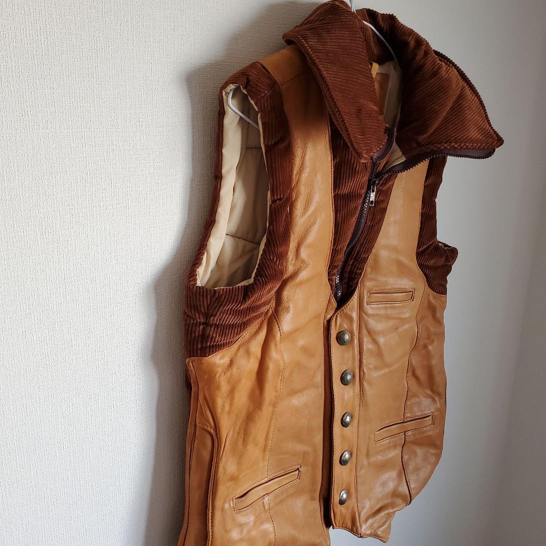極美品 70s STORM MOUNTAIN SPORTSWEAR レザーベスト