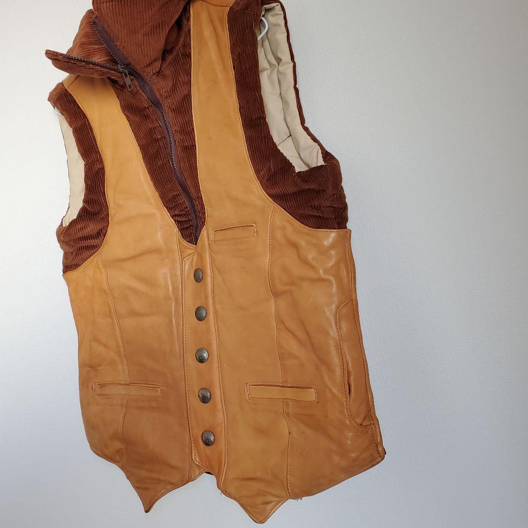 極美品 70s STORM MOUNTAIN SPORTSWEAR レザーベスト