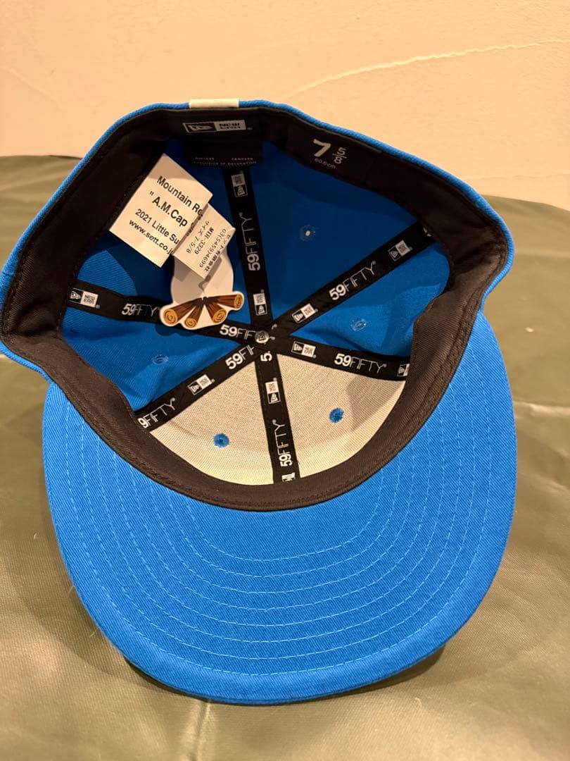 希少！Mountain Research × NEW ERA ブルー 7 5/8