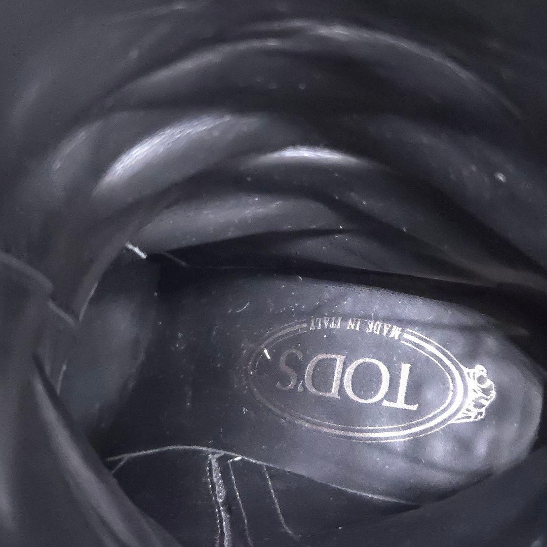 TOD'S トッズ ロング ブーツ 7 約 24cm グレー サイドジップ