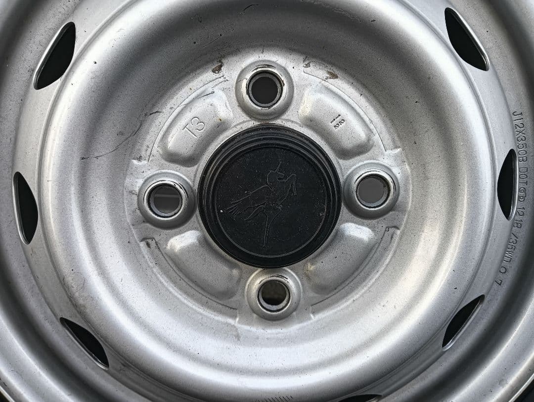②YOKOHAMA 145/80R12　鉄ホイル