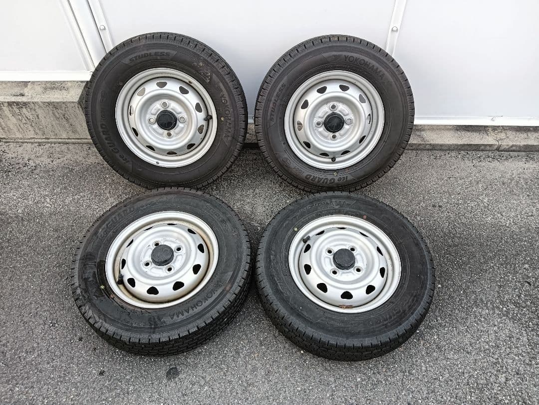 ②YOKOHAMA 145/80R12　鉄ホイル