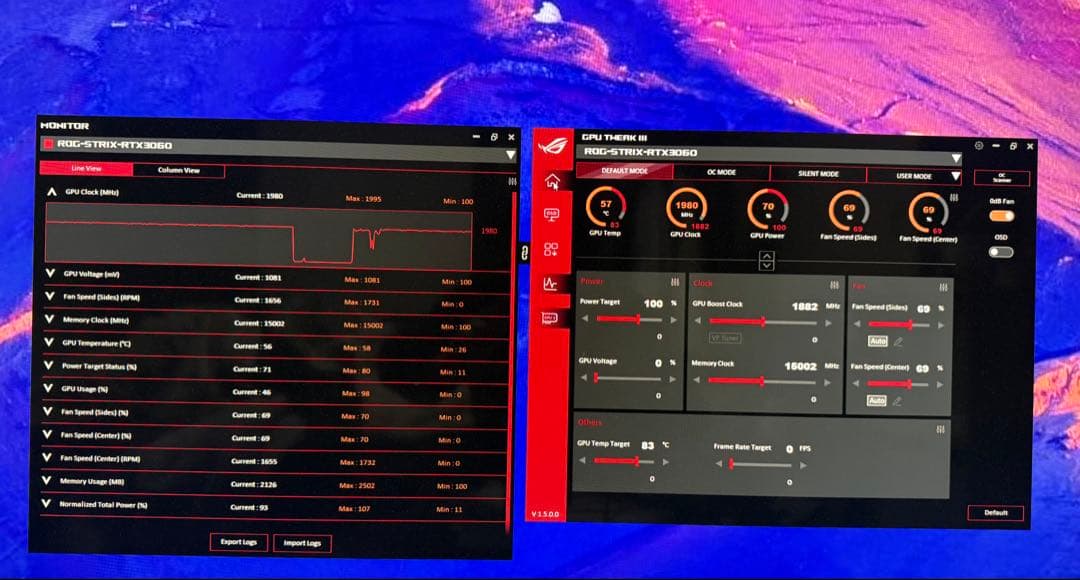 完動品ASUS ROG STRIX RTX3060 12GB高冷却大容量VRAM