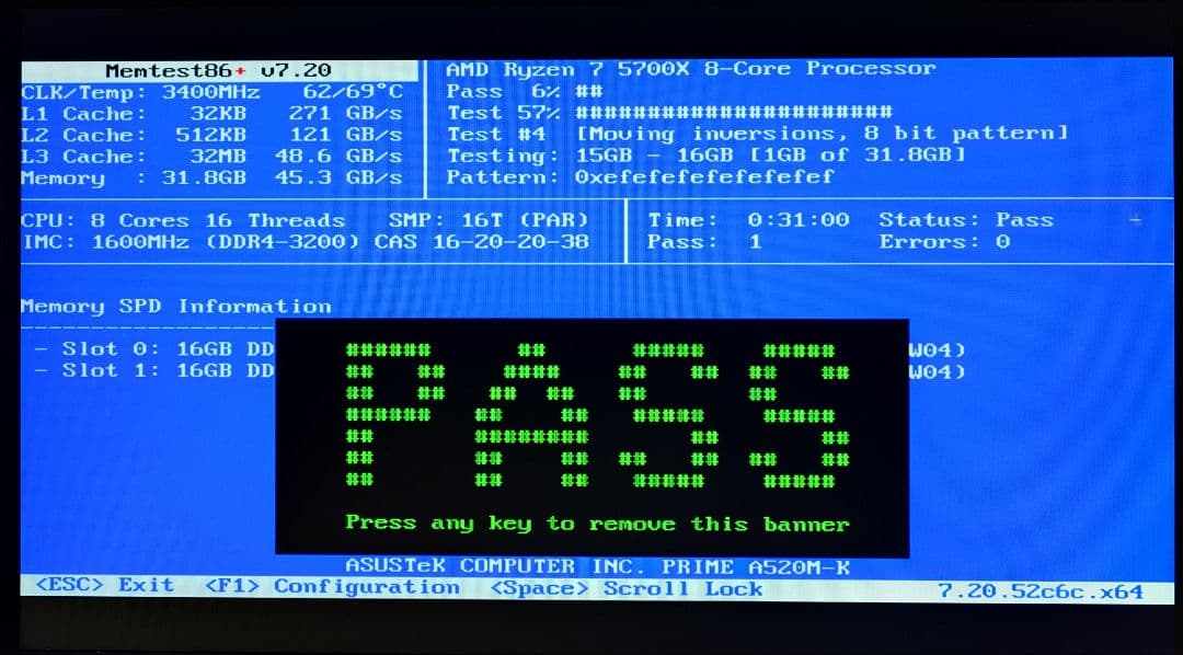 Crucial DDR4 3200 16GB ×2 計 32GB 【動作確認済】