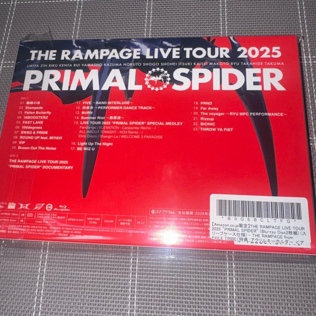 ミュージック THE RAMPAGE LIVE TOUR 2025\"PRIMAL SPIDER