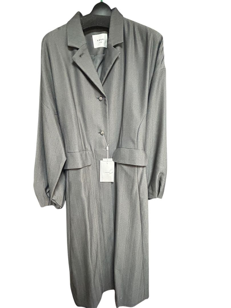 2WAY HERRINGBONE JACKET DRESS ブラック M