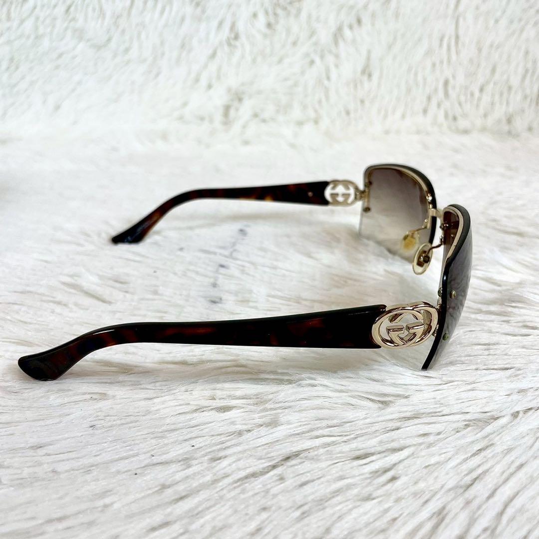 美品　GUCCI　サングラス　GG2804　GGロゴ　ブラウンレンズ・テンプル