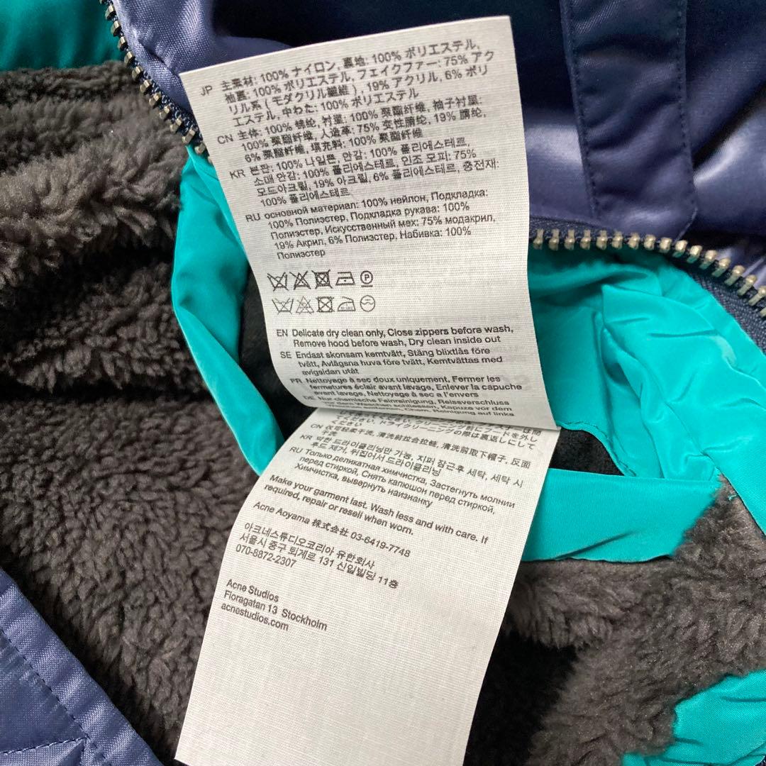 ヌマクロ　acne studios パッデッド　ボンバージャケット