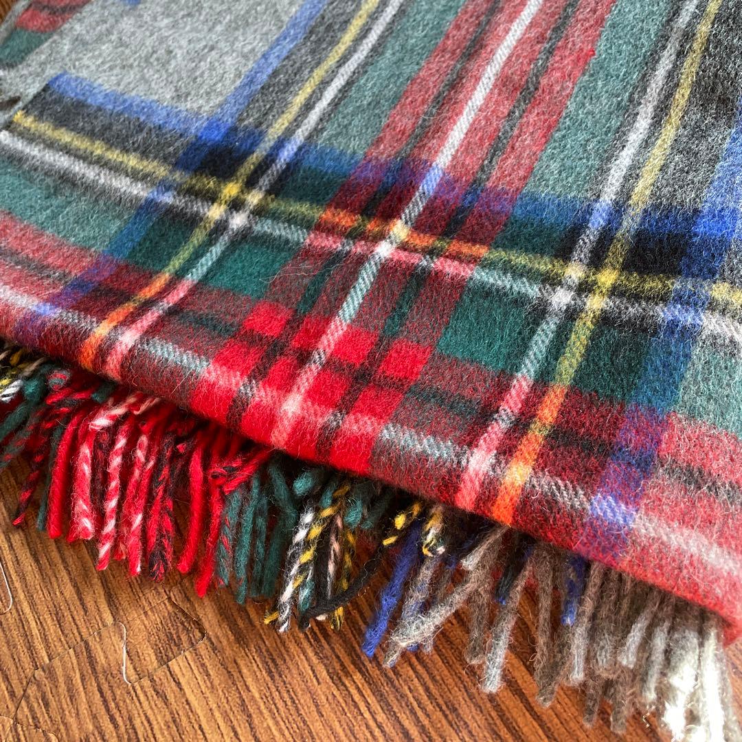 TWEEDMILL ツイードミル　イギリス製　大判ストール　チェック柄　ウール