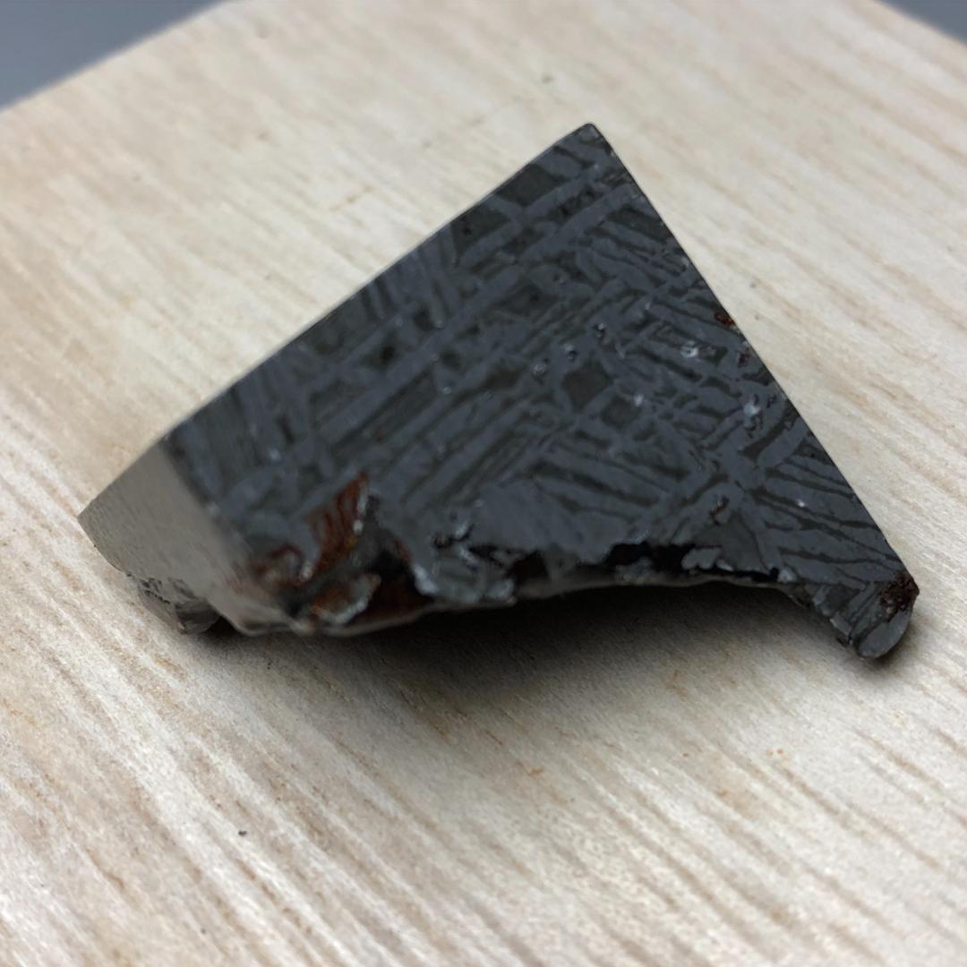 隕石 鉄隕石　アルタイ隕石　外皮付き　コーティング済み 重さ約50ｇ　ケース付き
