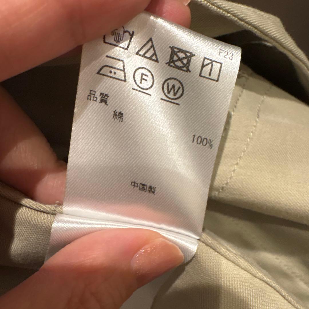 アンフィーロ　ベージュ ショートトレンチコート M 洗える